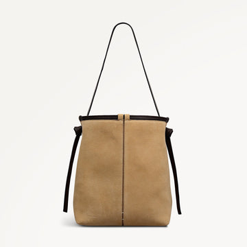 Young Ideas/Henmores - Connaught Medium Ziptop Shoulder Bag - Sahara - OS