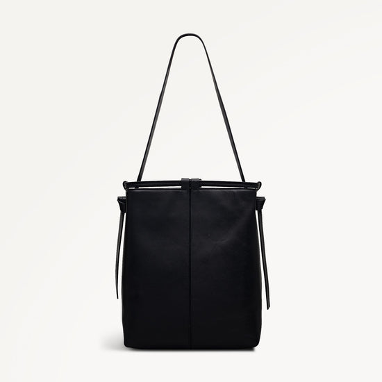 Young Ideas/Henmores - Connaught Medium Ziptop Shoulder Bag - Black - OS