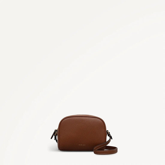 Young Ideas & Henmores -Daily Zip Around Crossbody Bag -Cognac -OS