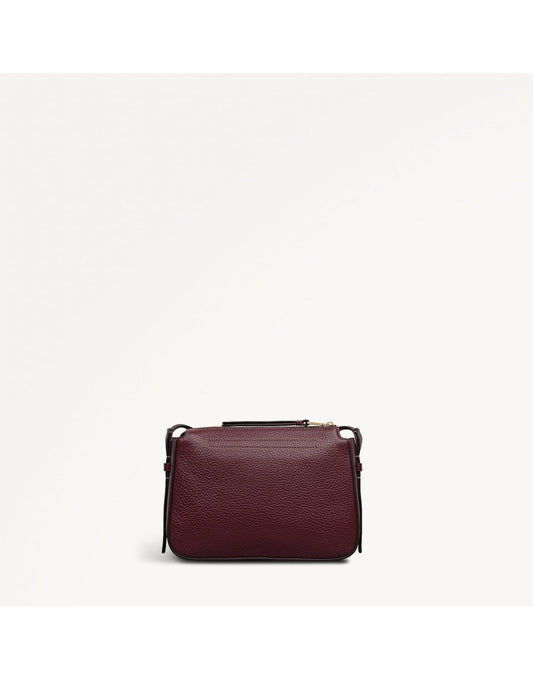 Young Ideas/Henmores - Oak Street Small Ziptop Crossbody Bag - Dark Cherry - OS