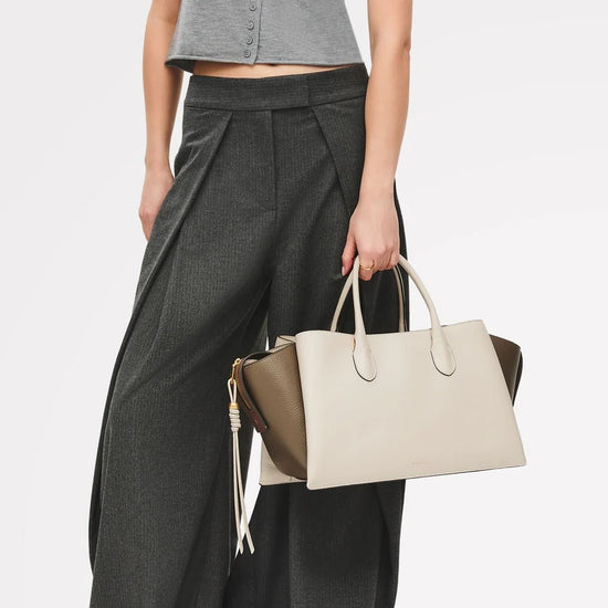 Young Ideas & Henmores - Romilly Large Ziptop Bag - Salt - OS