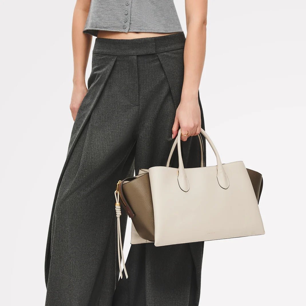 Young Ideas & Henmores - Romilly Large Ziptop Bag - Salt - OS
