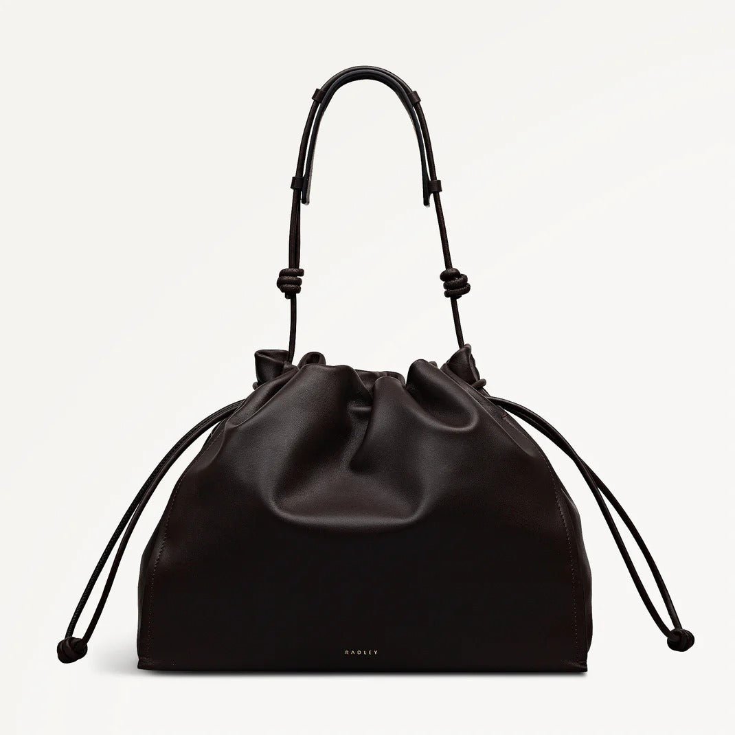 Young Ideas & Henmores - Roxburgh Large Drawstring Shoulder Bag - Dark Oak - OS