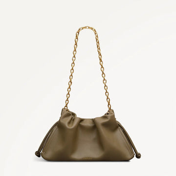 Young Ideas & Henmores - Roxburgh Medium Chain Clutch Bag - acorn - OS
