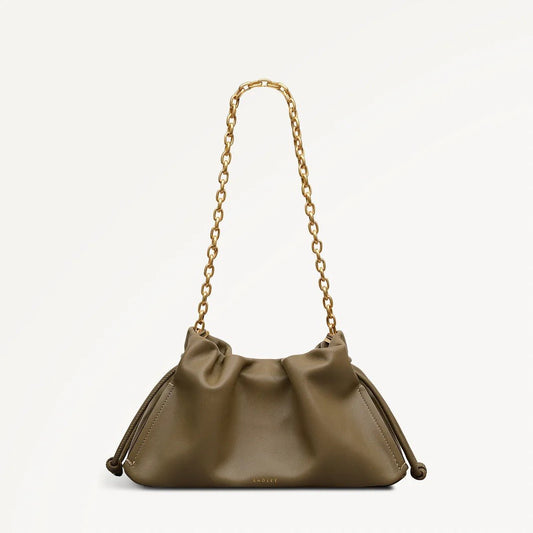 Young Ideas & Henmores - Roxburgh Medium Chain Clutch Bag - acorn - OS