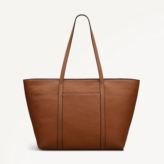 Young Ideas & Henmores - Weekly Large Open Top Tote Bag - Cognac - OS