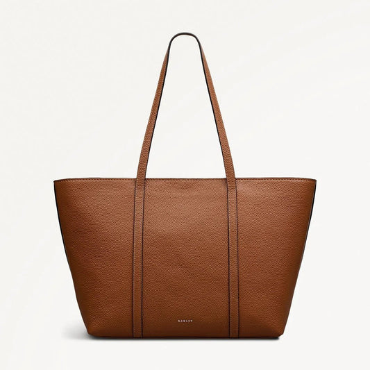 Young Ideas & Henmores - Weekly Large Open Top Tote Bag - Cognac - OS