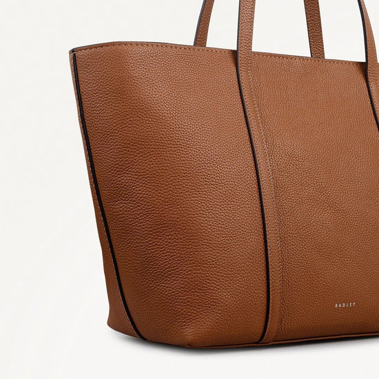 Young Ideas & Henmores - Weekly Large Open Top Tote Bag - Cognac - OS