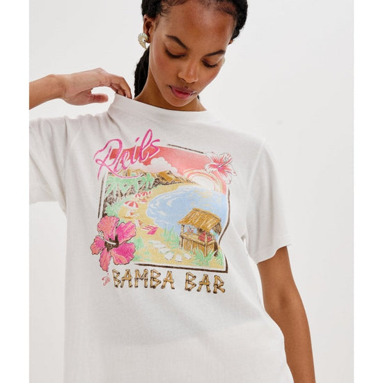 Young Ideas/Henmores - Bamba Bar Graphic T-Shirt - White - XS