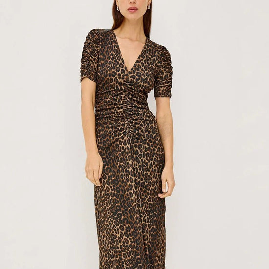 Young Ideas & Henmores -Beacon Nala Print Dress -Brown -S