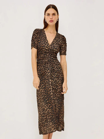 Young Ideas & Henmores -Beacon Nala Print Dress -Brown -S