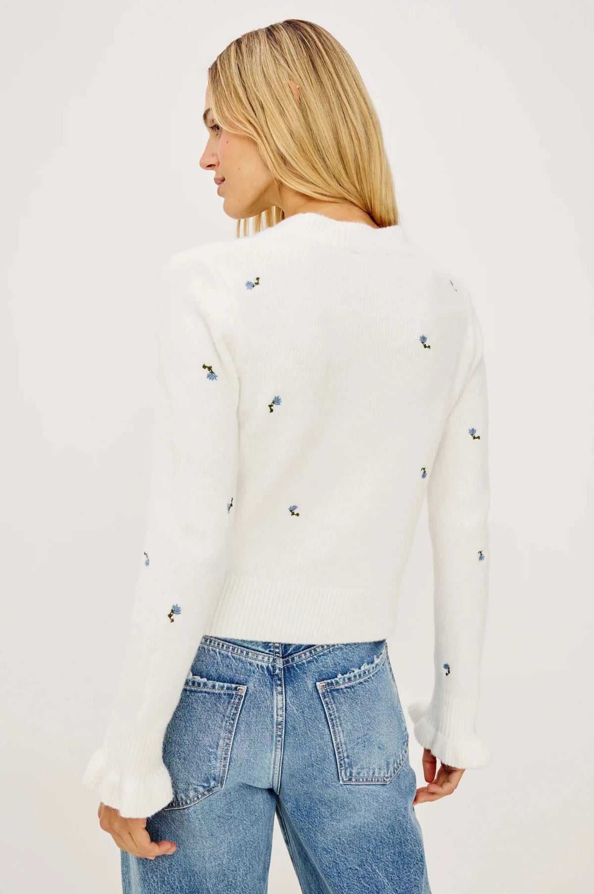 Young Ideas & Henmores -Bettie Buds Jumper -Blue Buds -S