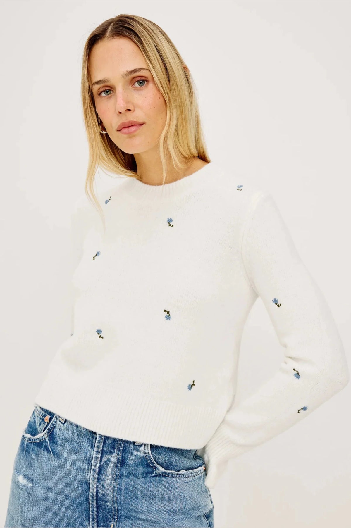 Young Ideas & Henmores -Bettie Buds Jumper -Blue Buds -S
