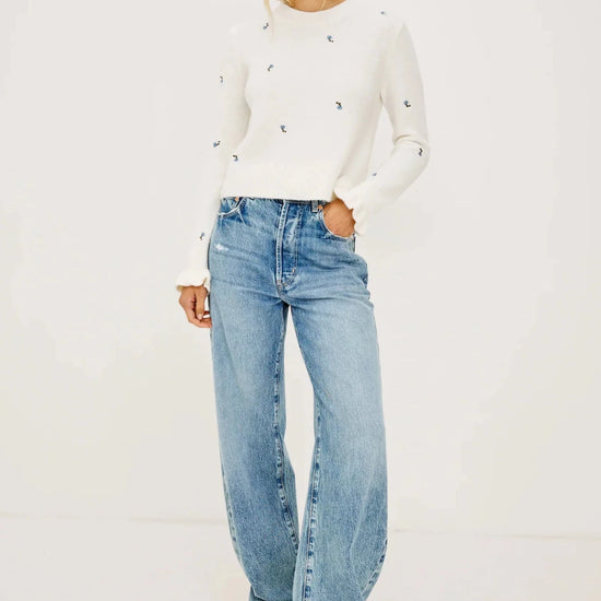 Young Ideas & Henmores -Bettie Buds Jumper -Blue Buds -S