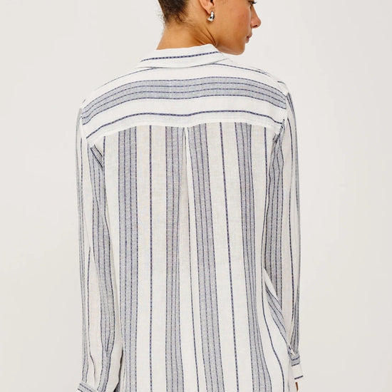 Young Ideas & Henmores -Charli Stripe Long Sleeve Shirt -8749 Salino Stripe -XS