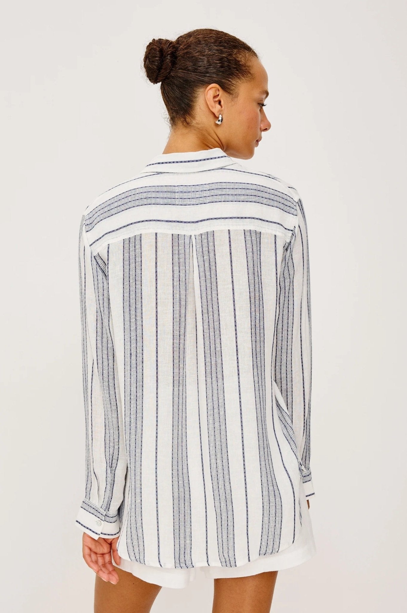 Young Ideas & Henmores -Charli Stripe Long Sleeve Shirt -8749 Salino Stripe -XS