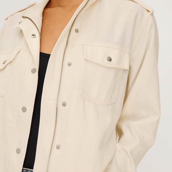 Young Ideas & Henmores - Collins Drawstring Jacket - Ivory - XS