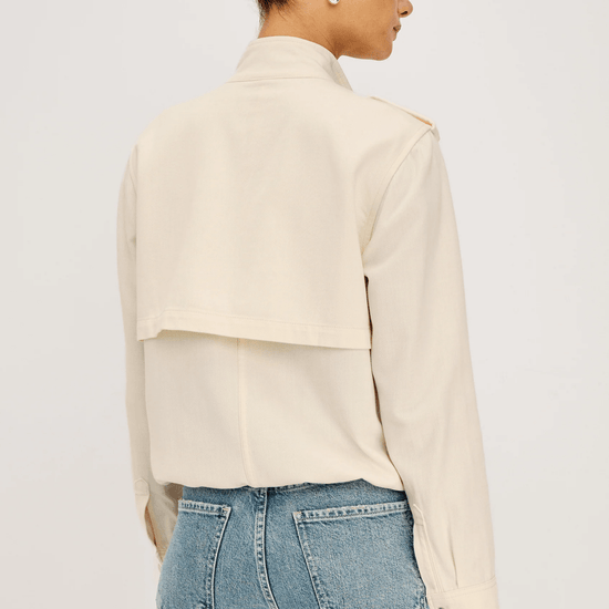 Young Ideas & Henmores - Collins Drawstring Jacket - Ivory - XS