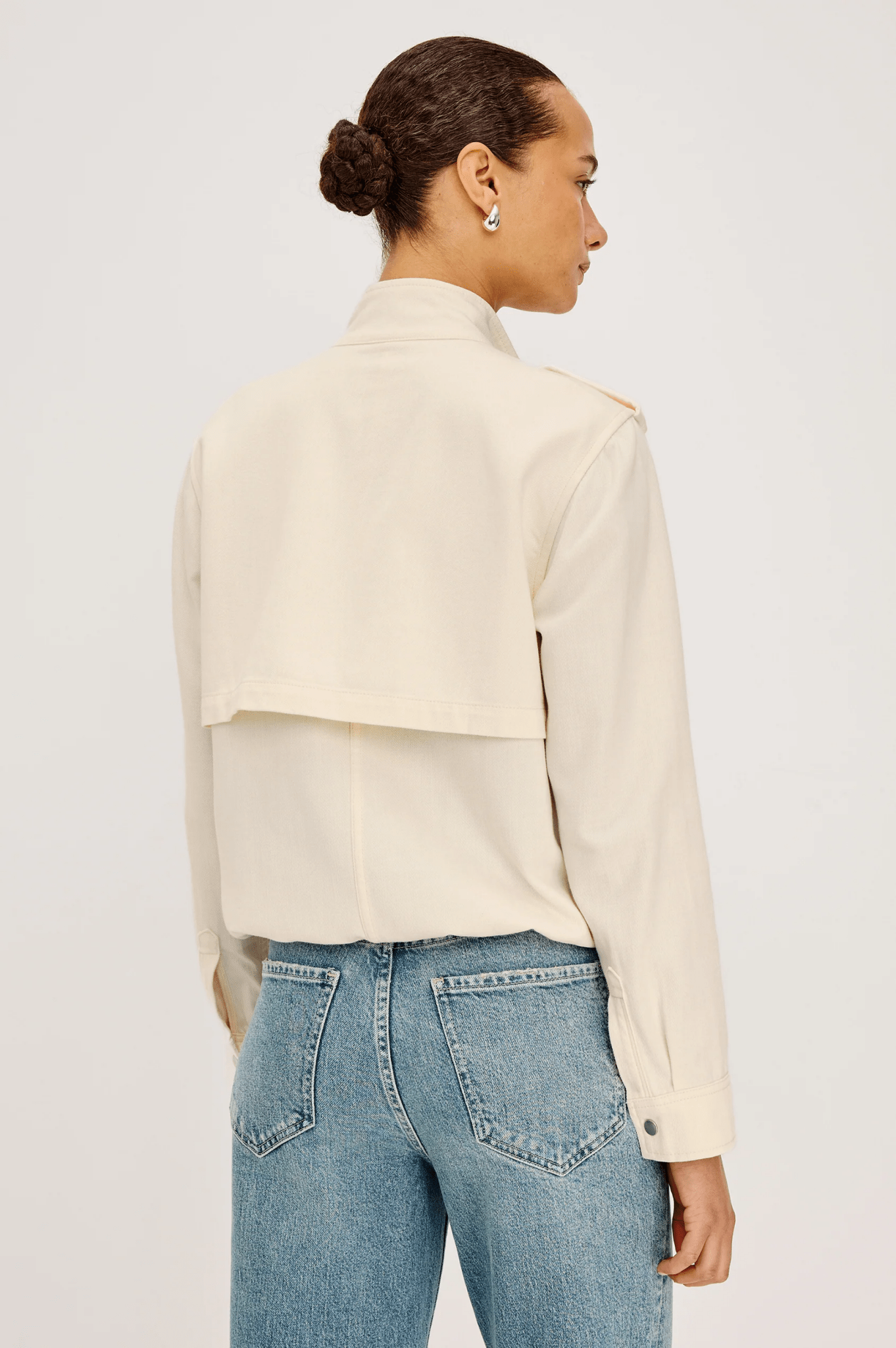 Young Ideas & Henmores - Collins Drawstring Jacket - Ivory - XS