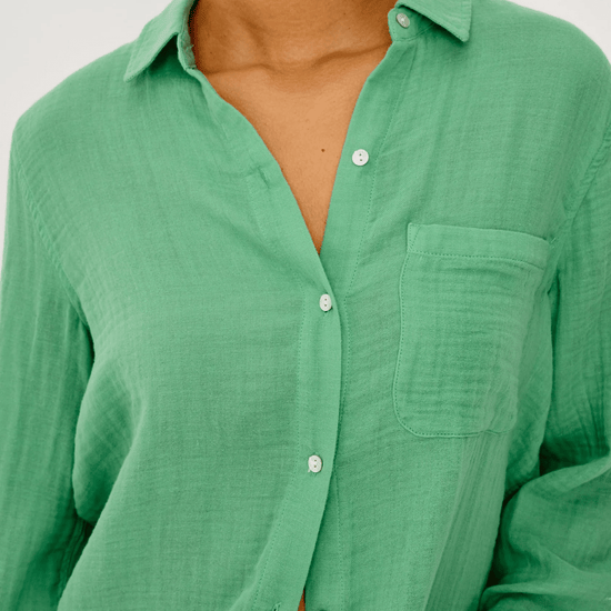 Young Ideas & Henmores - Ellis Organic Cotton Shirt - Clover - XS