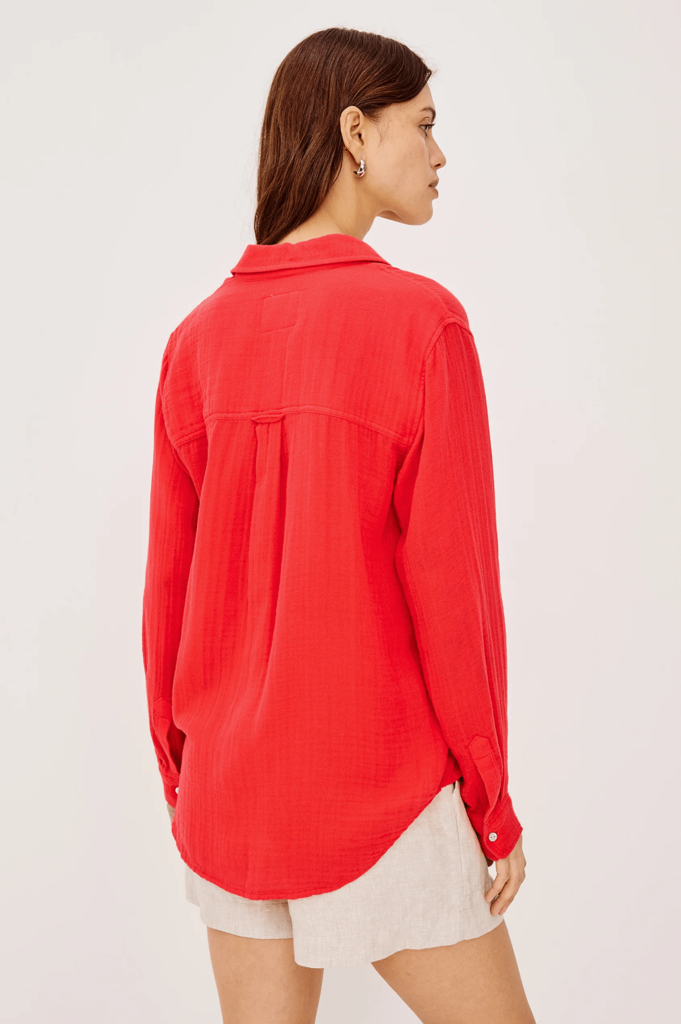 Young Ideas & Henmores - Ellis Organic Cotton Shirt - Cherry - XS