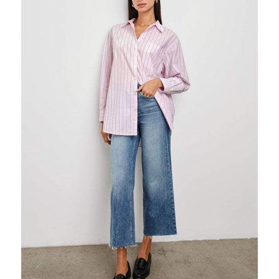 Young Ideas/Henmores - Elsa Striped Single Pocket Shirt - Cherry Blossom Stripe - XS