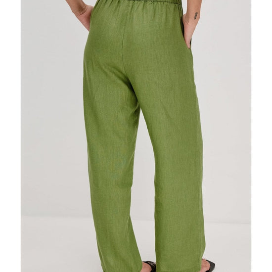 Young Ideas/Henmores - Emmie Drawstring Relaxed Trousers - Dill Green - XS