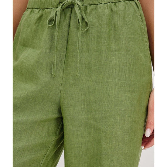 Young Ideas/Henmores - Emmie Drawstring Relaxed Trousers - Dill Green - XS