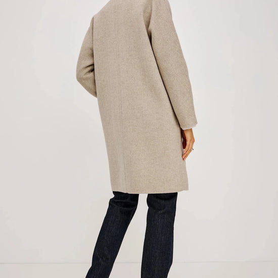 Young Ideas & Henmores -Everest Herringbone Coat -Oat Herringbone -S
