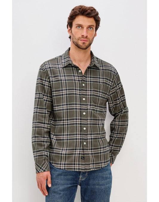 Young Ideas/Henmores - Forrest Check Shirt - Driftwood Coal - M