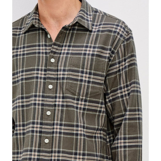Young Ideas/Henmores - Forrest Check Shirt - Driftwood Coal - M