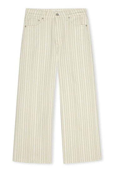 Young Ideas & Henmores -Getty Wide Leg Crop Jean -8700 Malibu Stripe -26