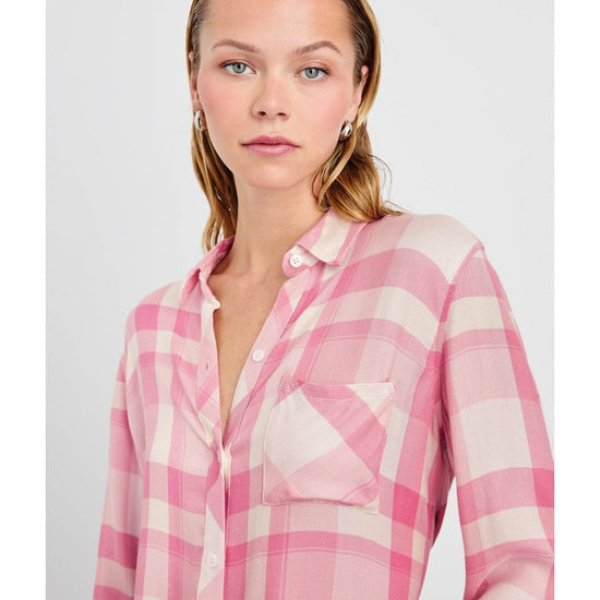 Young Ideas/Henmores - Hunter Checked Shirt - Ivory Rose - XS