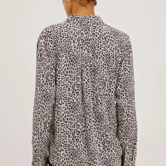 Young Ideas & Henmores -Josephine Cheetah Print Shirt -Ecru Print -S