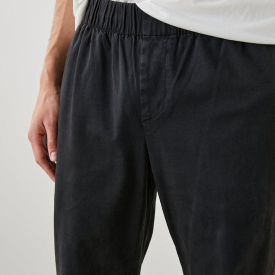 Young Ideas & Henmores - Julian Relaxed Slim Fit Elasticated Trousers - Faded Blue - M