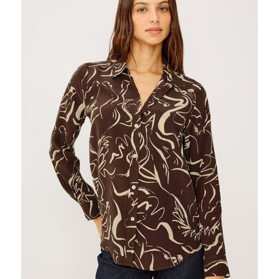 Young Ideas/Henmores - Kate Abstract Colt Shirt - Brown Colt - S
