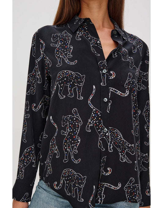 Young Ideas/Henmores - Kate Leopard Shirt - Black Jaguars - S