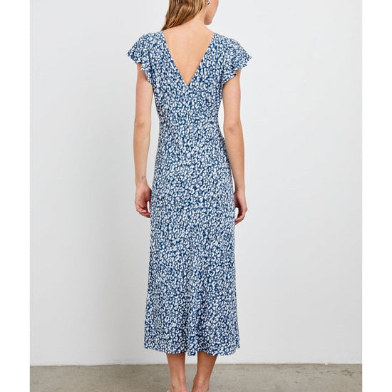 Young Ideas/Henmores - Kenz Cheetah Print Dress - Blue Mixed Cheetah - XS