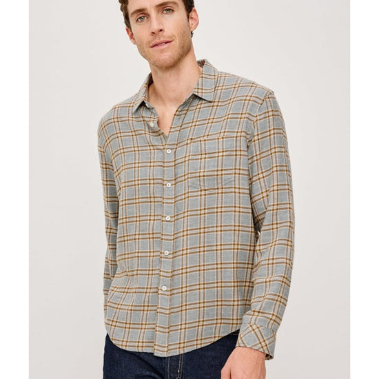 Young Ideas/Henmores - Lennox Soft Touch Check Shirt - Nocturne Blue - M