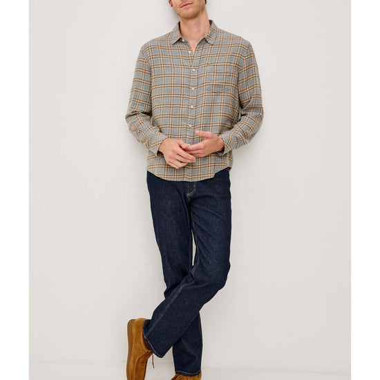 Young Ideas/Henmores - Lennox Soft Touch Check Shirt - Nocturne Blue - M