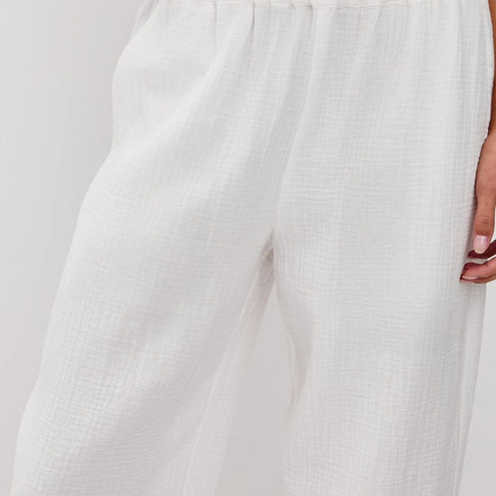 Young Ideas & Henmores - Leon Crop Trousers - White - XS