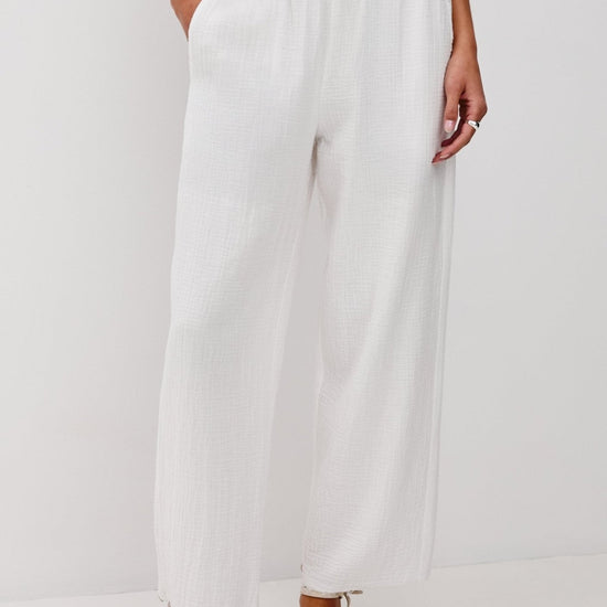 Young Ideas & Henmores - Leon Crop Trousers - White - XS