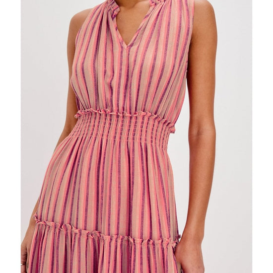 Young Ideas/Henmores - Loulou Striped Sleeveless Midi Dress - Cabana Stripe - S
