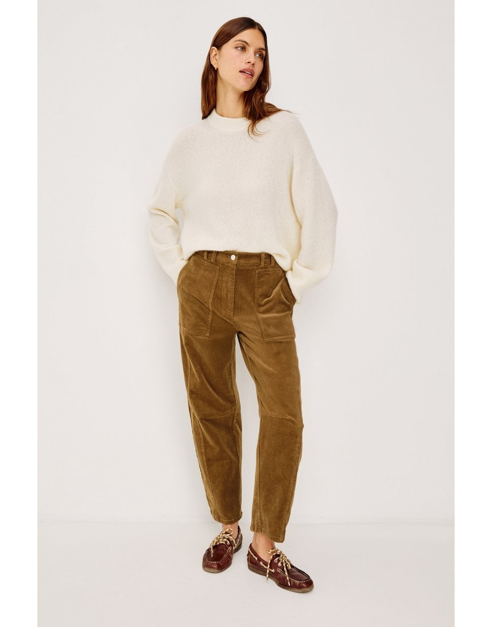 Young Ideas/Henmores - Lunar Relaxed Fit Cord Trousers - Ginger - 8