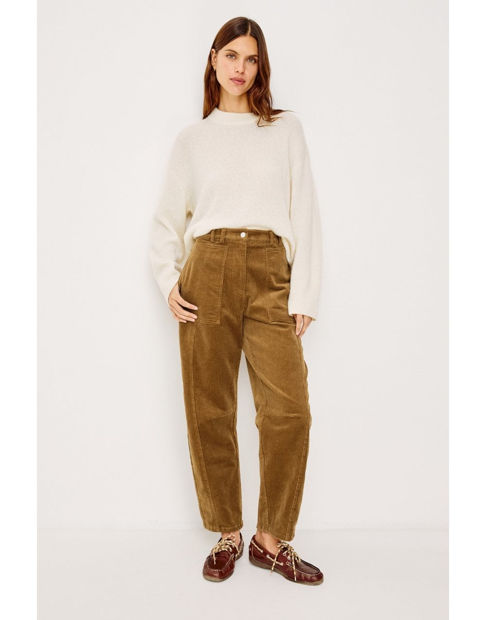 Young Ideas/Henmores - Lunar Relaxed Fit Cord Trousers - Ginger - 8