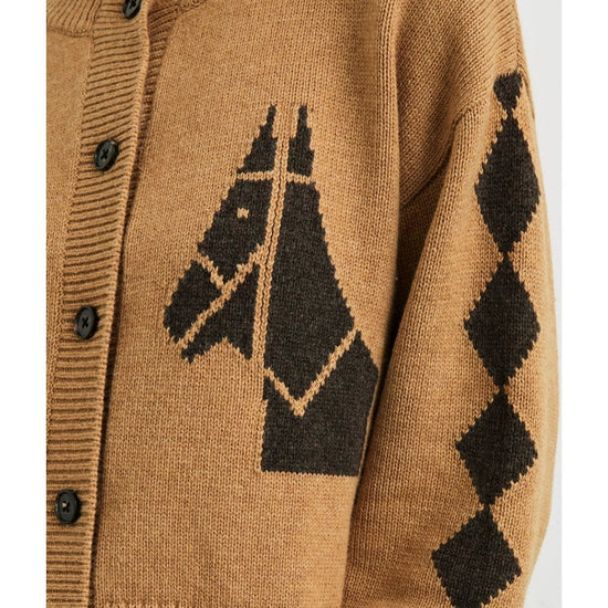 Young Ideas/Henmores - Mavie Camel Stables Cardigan - beige - S