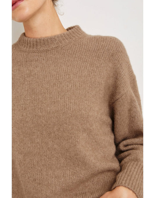 Young Ideas/Henmores - Miranda Cash Silk Mix Jumper - Oatmeal - XS