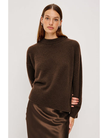 Young Ideas/Henmores - Miranda High Crew Neck Jumper - Carnation - XS