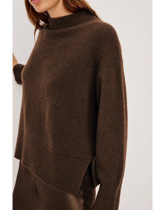 Young Ideas/Henmores - Miranda High Crew Neck Jumper - Carnation - XS