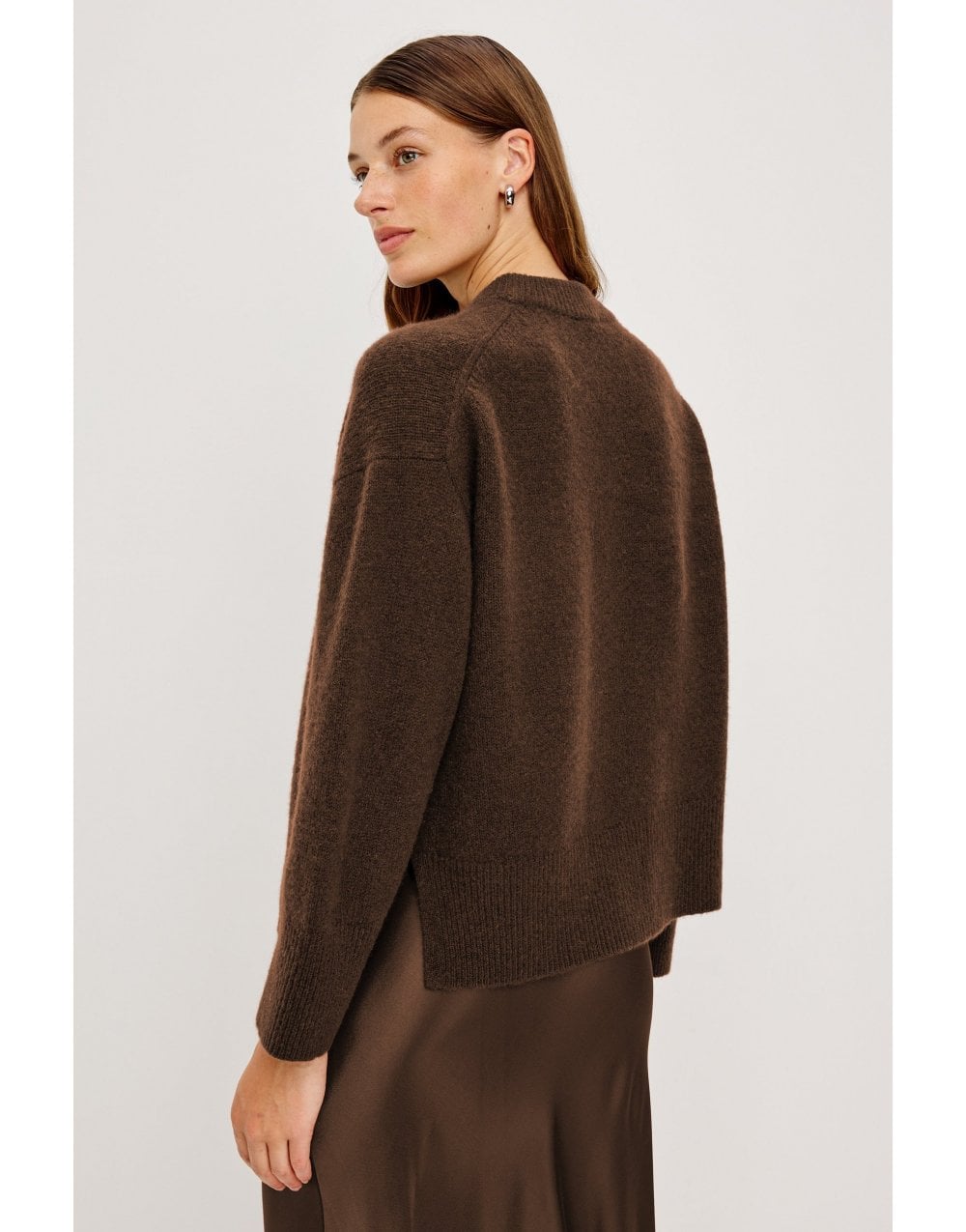 Young Ideas/Henmores - Miranda High Crew Neck Jumper - Carnation - XS